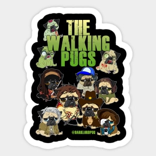 The Walking Pugs Sticker